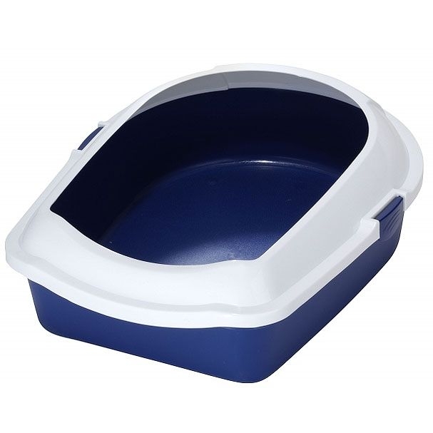 Katzentoilette Space L 56x70x27cm weiß/dunkelblau ebi Katzentoilette Space navy