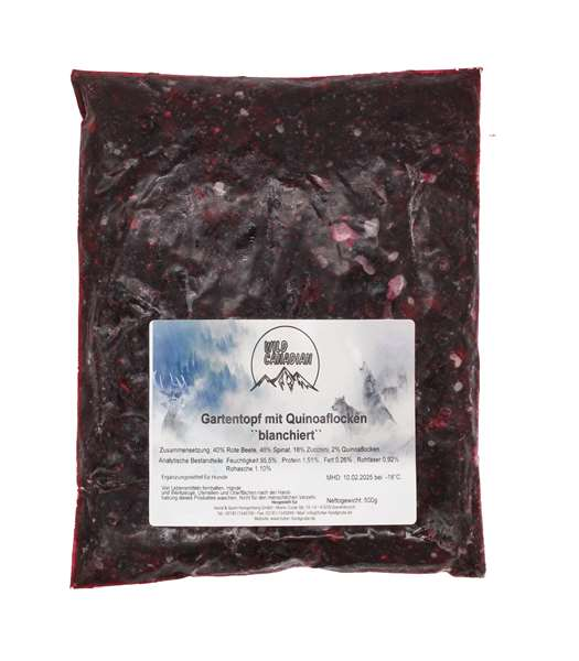 Gartentopf mit Quinoaflocken "Blanchiert" 500g