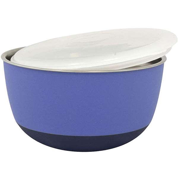 Duvo+ Edelstahlnapf mit Deckel Balance 19,5 cm lila