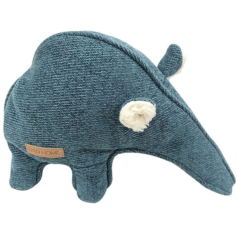 D & D Home Ameisenbär Liz Chenille blau