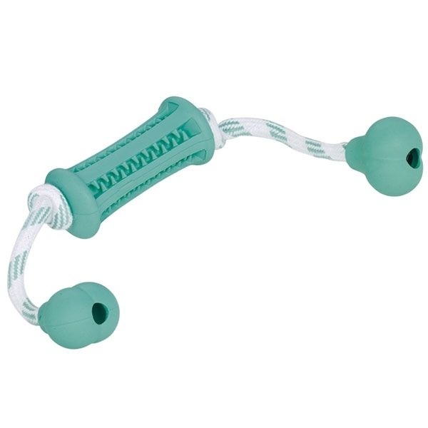 Nobby Vollgummi Stick mit Seil Dental Line