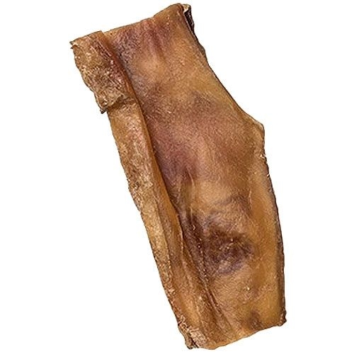 Rinderkopfhautplatte 1 Stück Eine einzelne, flach gepresste Rinderkopfhautplatte in unregelmäßiger Rechteckform mit glatter, glänzender Oberfläche in braunen bis rötlich-braunen Farbtönen.