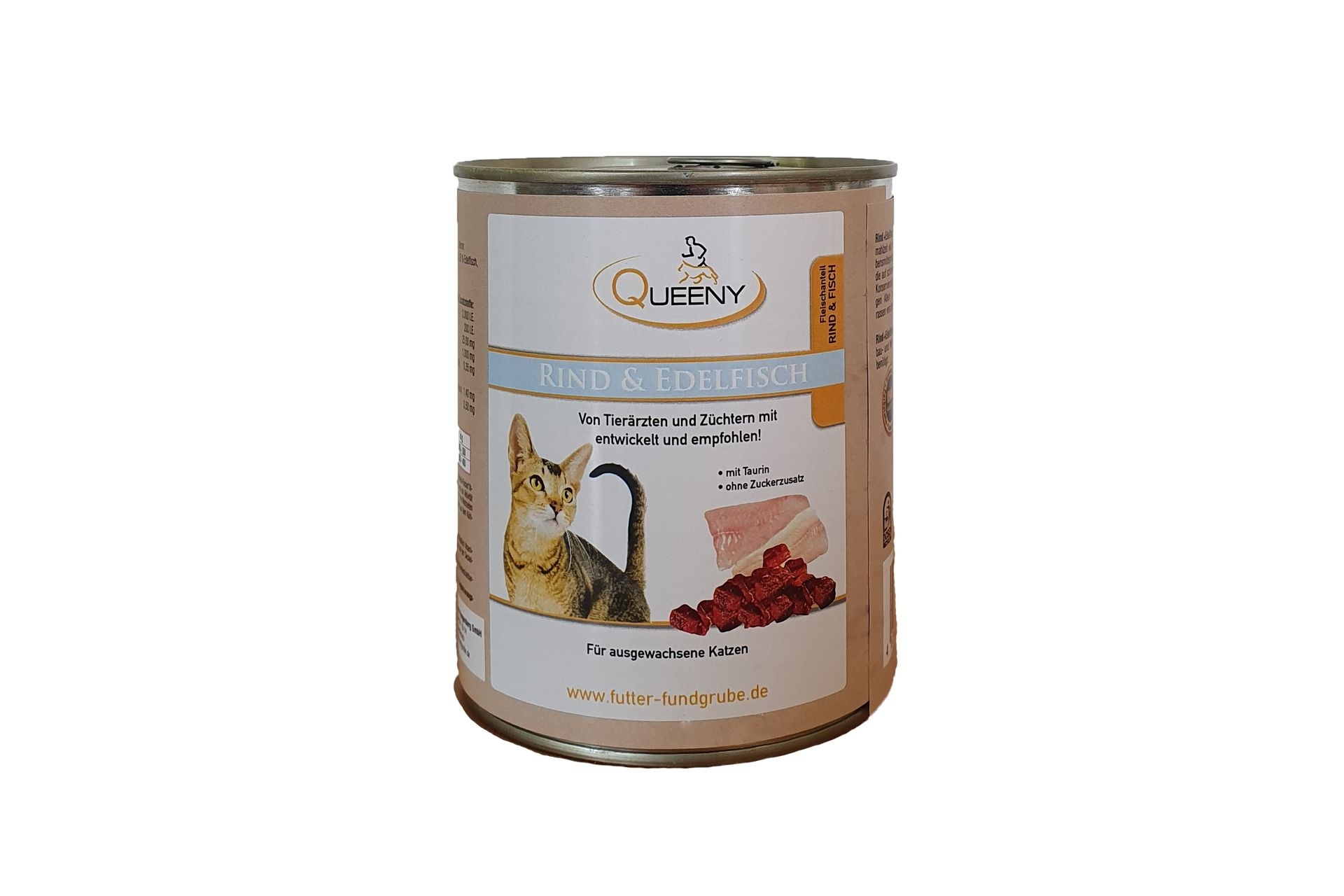 Queeny Fleisch für Katzen, Rind & Edelfisch 800g