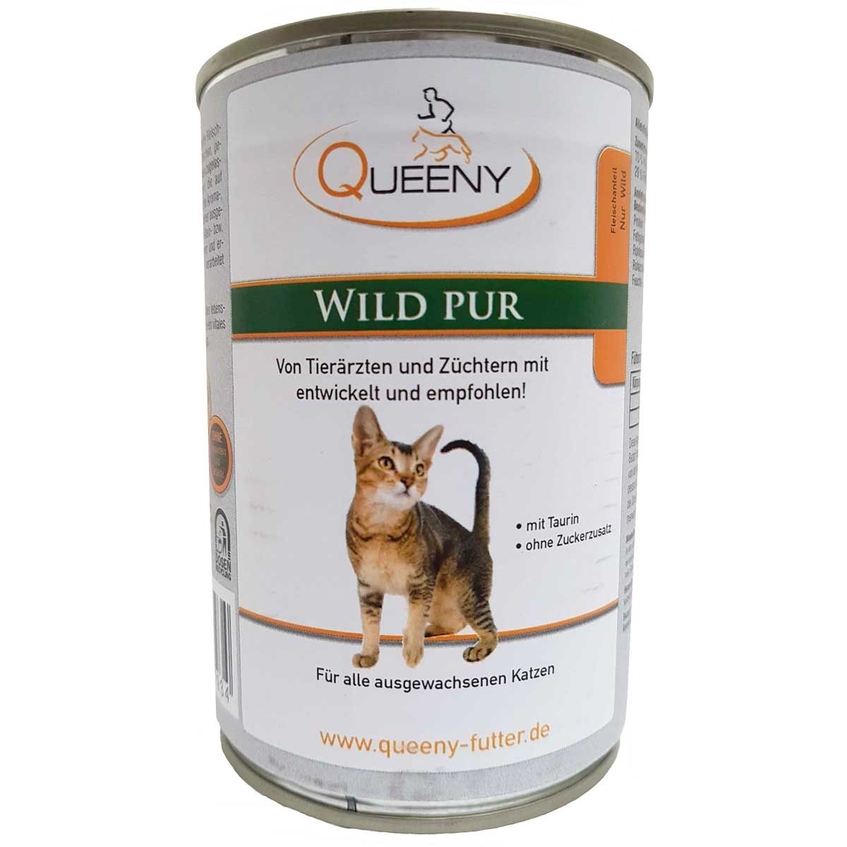 Queeny sensitive Fleisch für Katzen Wild 400g