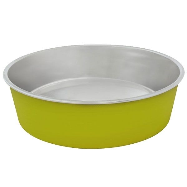 Edelstahlnapf grün Matte Fix