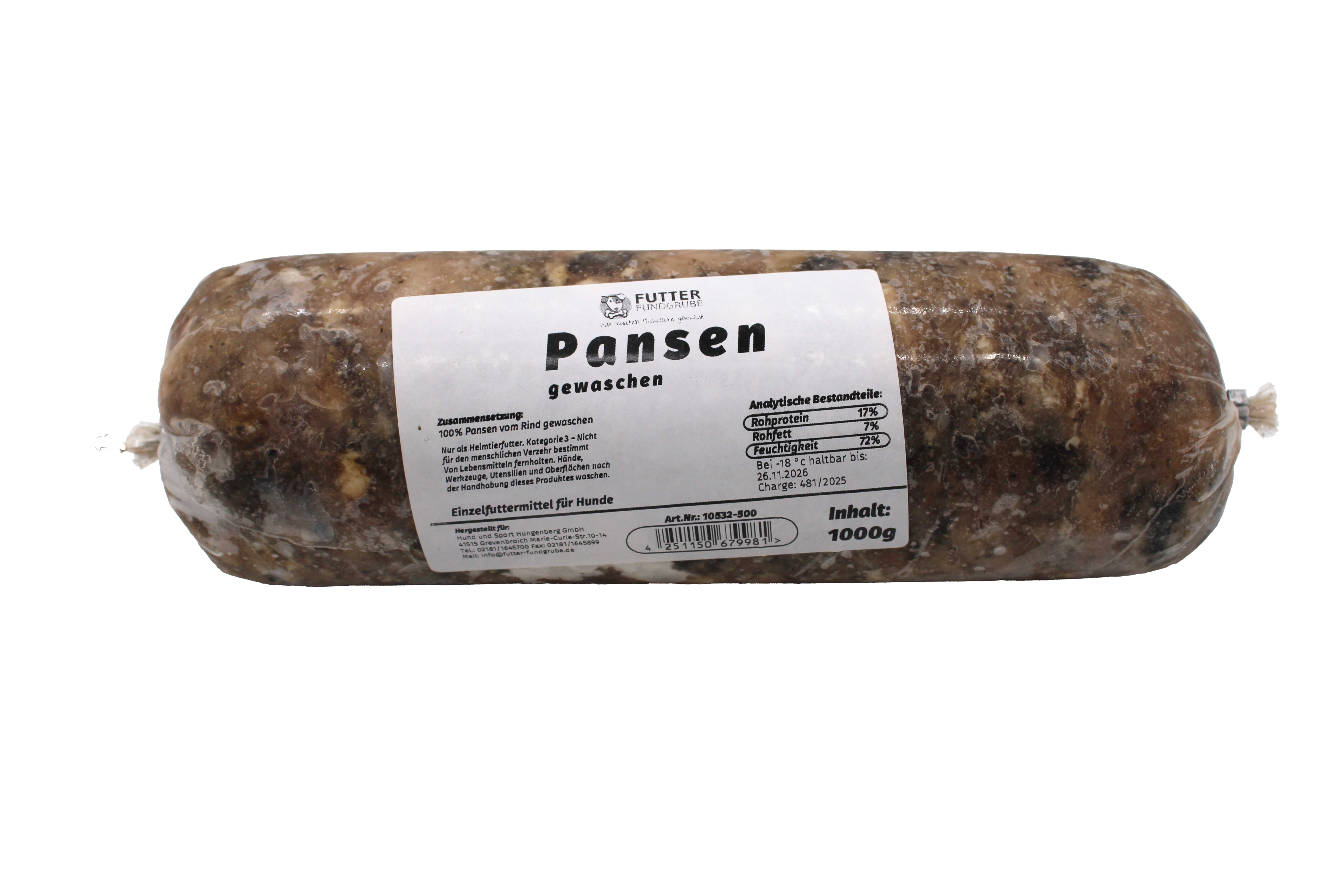 Pansen grob gewaschen 1000g