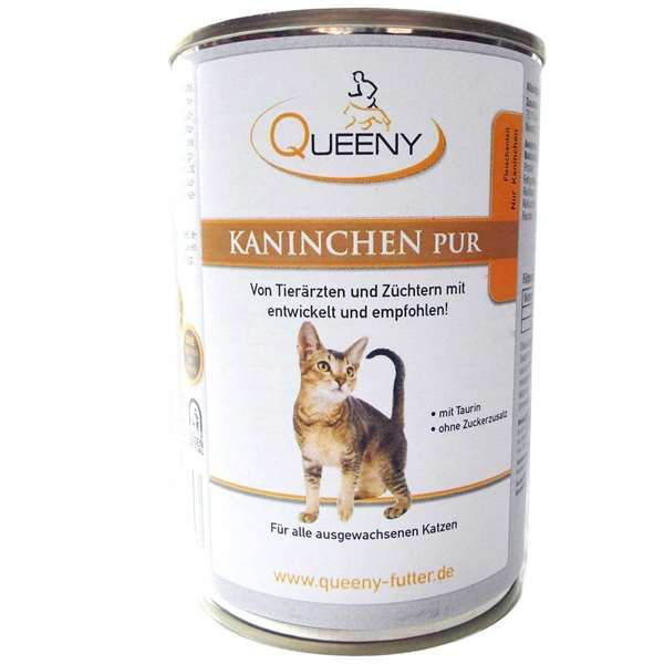 Queeny Fleisch für Katzen feinstes Kaninchen 400g