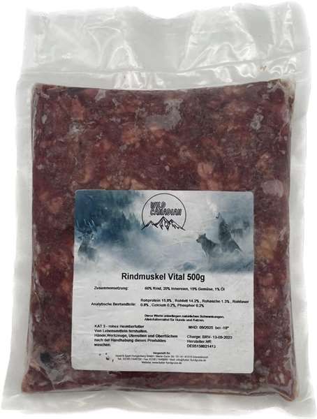 Wild Canadian Rindmuskel Vital 500g