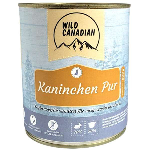 Wild Canadian Kaninchen pur, Fleisch o.Z. 800g