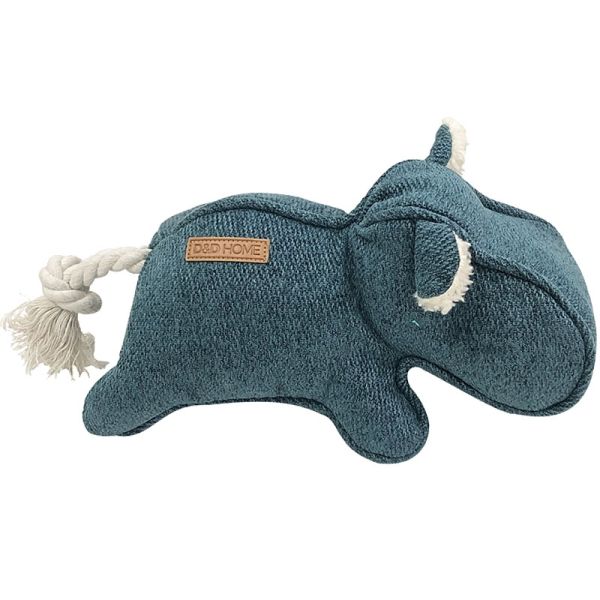 D&D Home Nilpferd Emmy Chenille blau