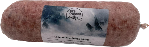 Lammmuskelfleisch mit Knochen 1000 g