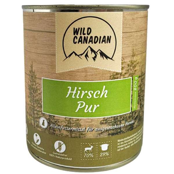 Wild Canadian Hirsch pur
