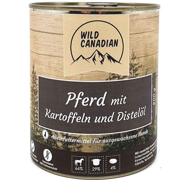 Wild Canadian Pferd mit Kartoffeln &amp; Distelöl