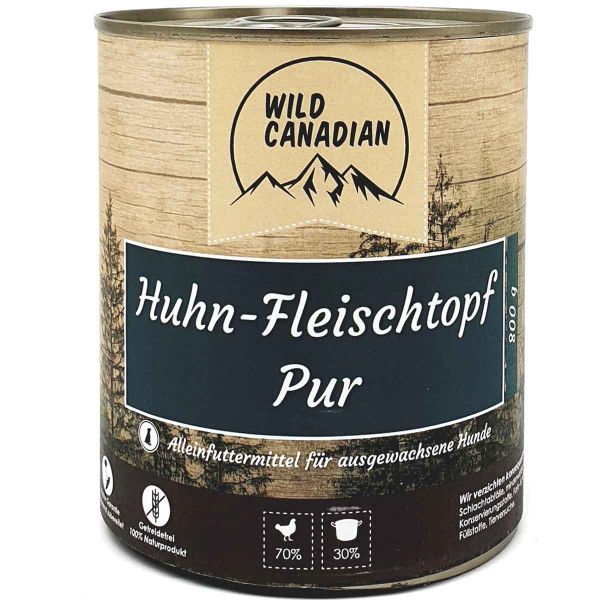 Wild Canadian Huhn Fleischtopf pur