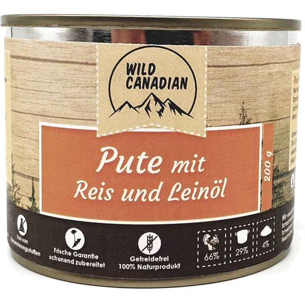 Wild Canadian Pute mit Reis &amp; Leinöl
