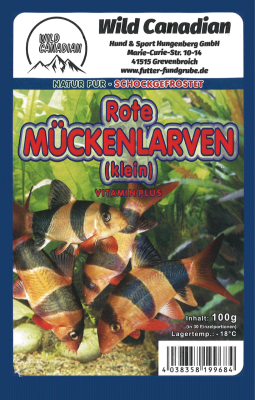 Rote Mückenlarven klein Vitamin plus Blister