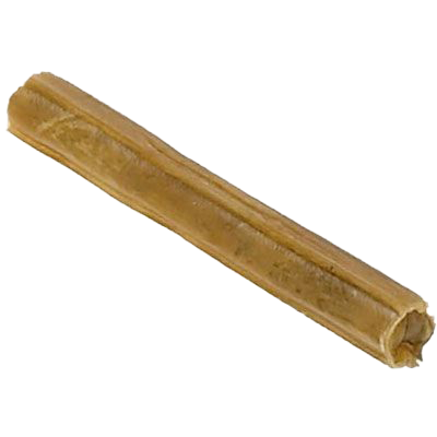 Zylindrische Kaustange in hellem Braunton mit glatter, leicht glänzender Oberfläche